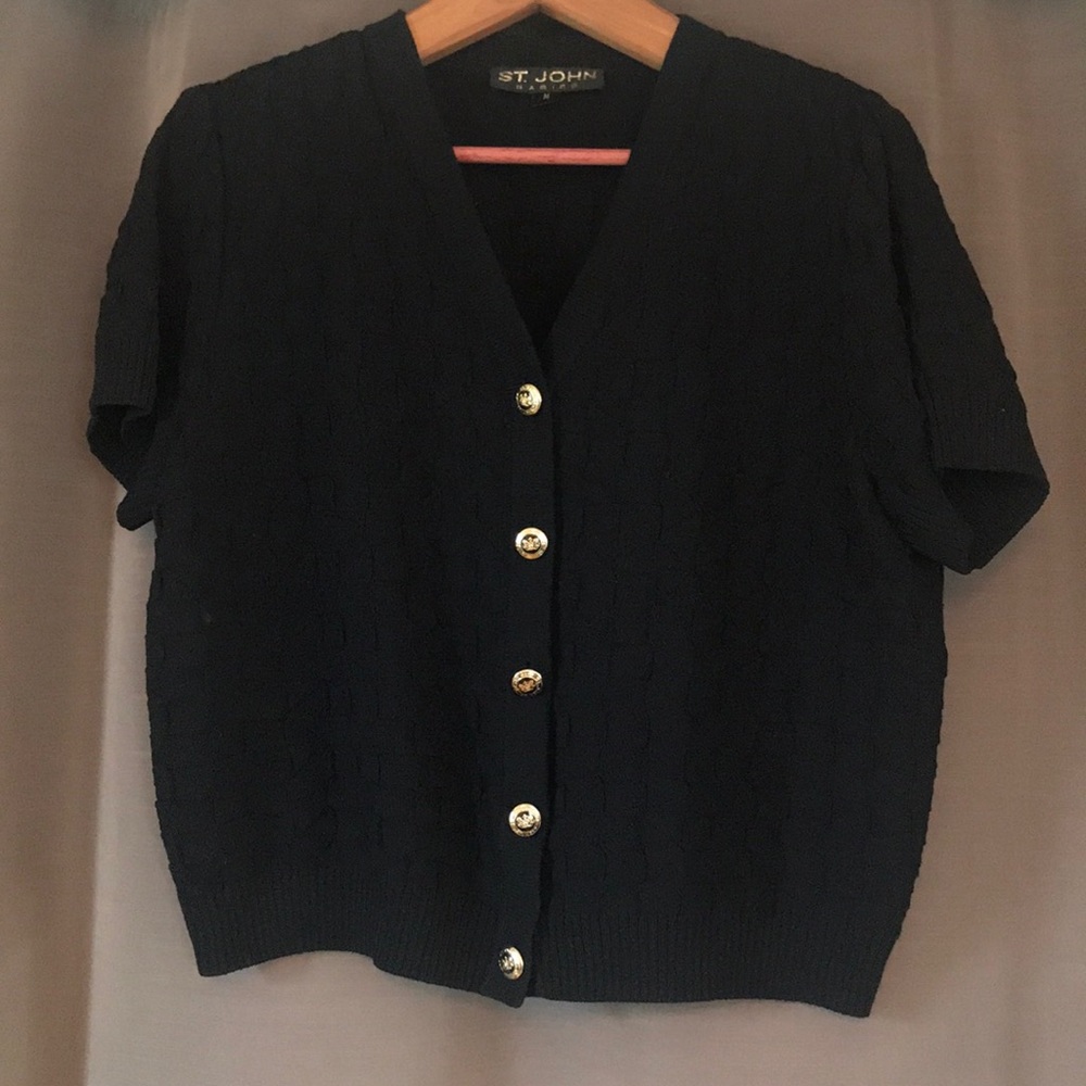 St John textured sweater